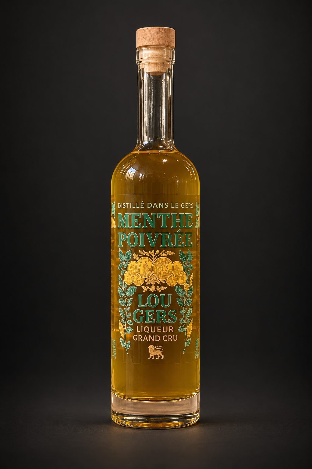 Lou Gers Menthe Poivrée, Liqueur Grand Cru